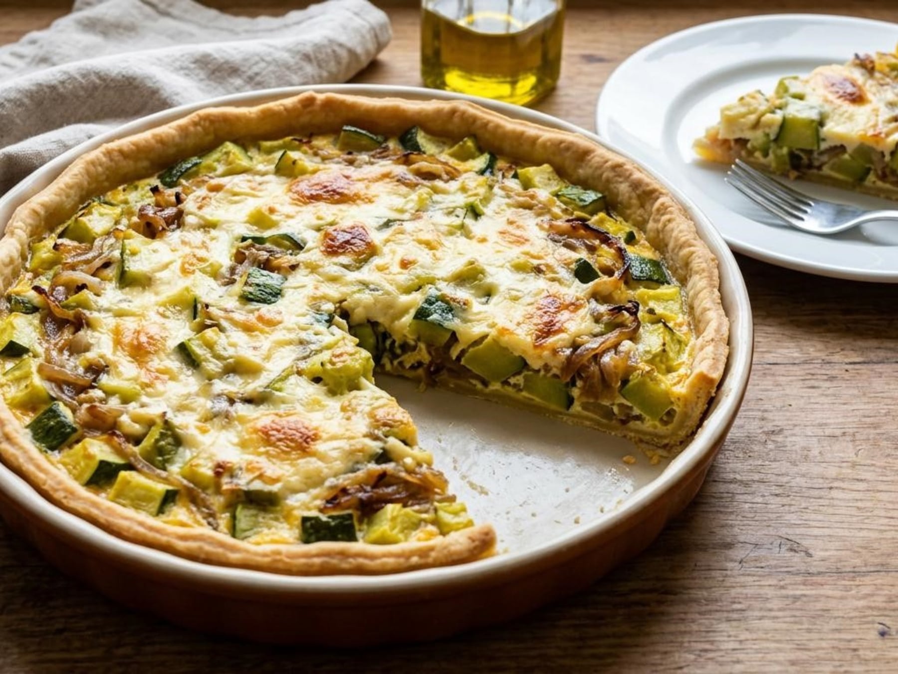 La tarta de zapallitos que no se desarma: los trucos para que la masa no quede húmeda
