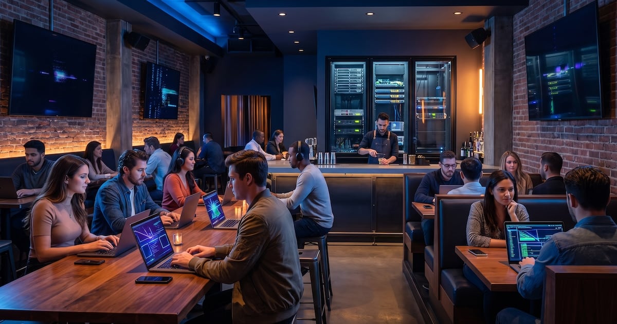 ¿Y si la próxima oficina fuera un bar con inteligencia artificial? La movida crece afuera y asoma en la Argentina