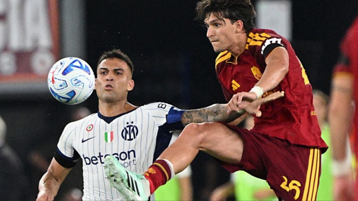 Lautaro se despachó con dos goles en el clásico con la Roma y llegó picante a la Selección