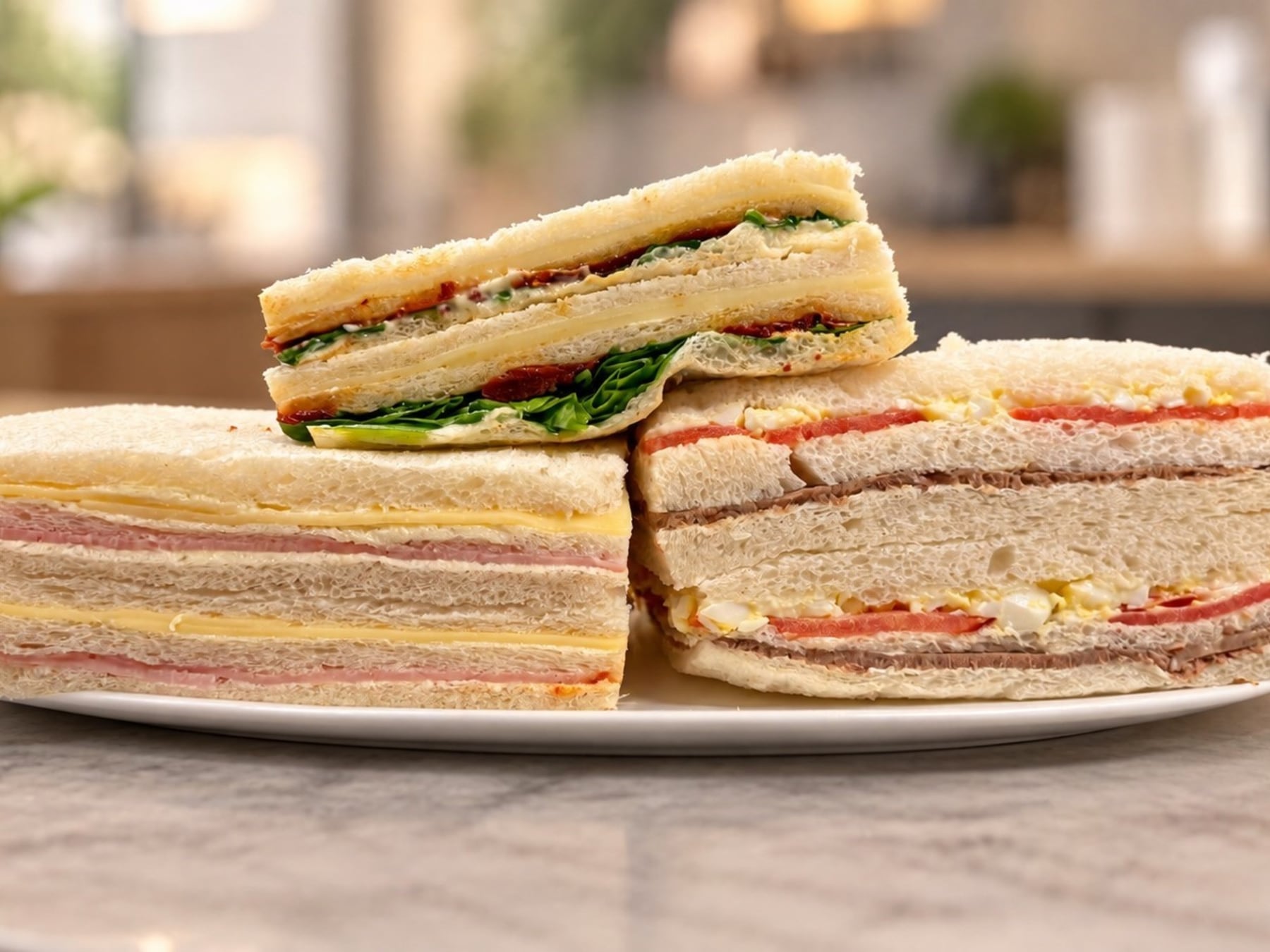 Sándwiches de miga en pugna: cuánto cuesta el triple de jamón y queso en cinco confiterías clásicas de Buenos Aires