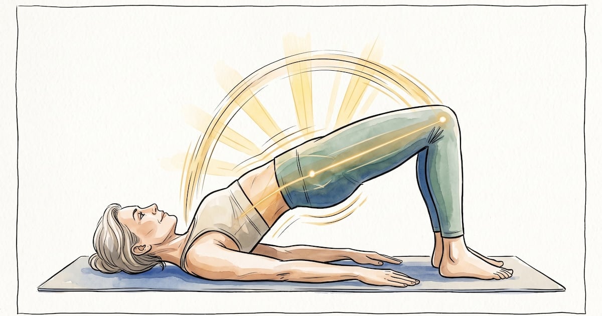 Planchas con rodillas apoyadas y puentes: dos movimientos para sostener el abdomen después de los 50
