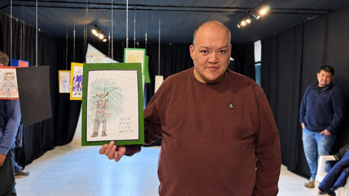 Dibujar para que otros lo vean: la primera muestra de Daniel en Aluminé