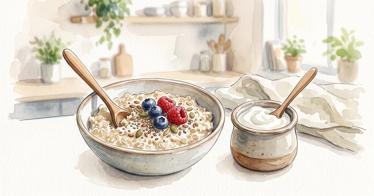 El plato que se sirve dos veces: por qué avena y yogur griego no compiten, se complementan