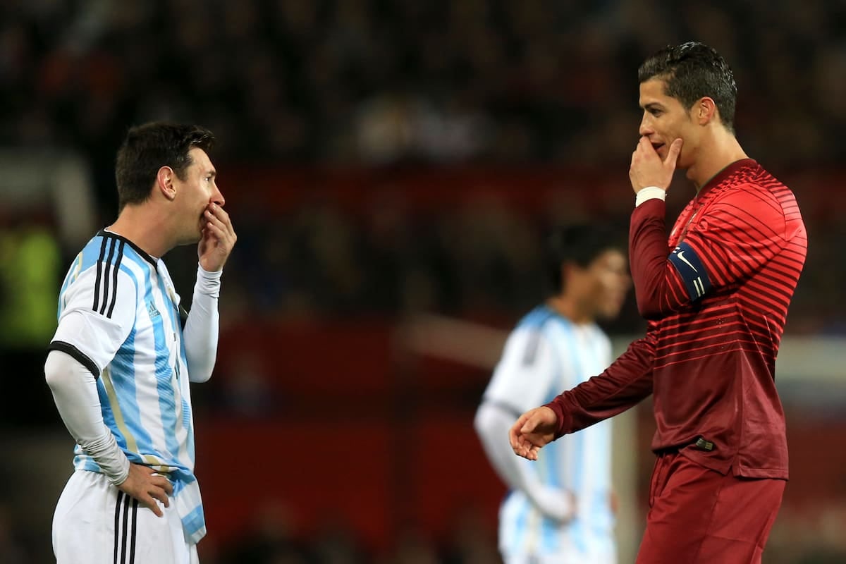 Ronaldo se fue del Dragão sin tocar la pelota y Messi se despidió del Monumental con gol y familia