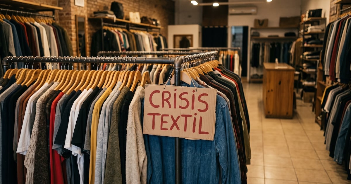 La industria textil acumula una contracción del 22,6% interanual y suma más de 28.000 puestos de trabajo menos desde diciembre de 2023