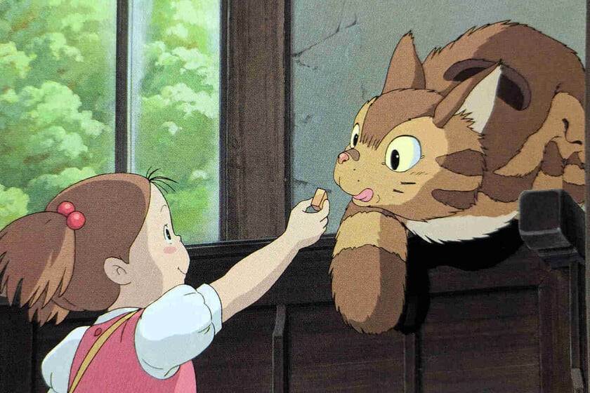 La película de Totoro que se exhibe en una vitrina viva