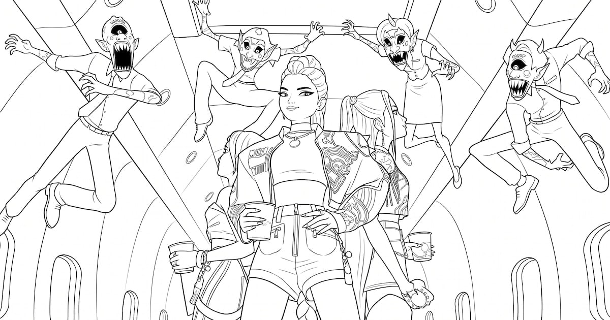 Gemini permite crear láminas para colorear de grupos de k-pop sin saber dibujar